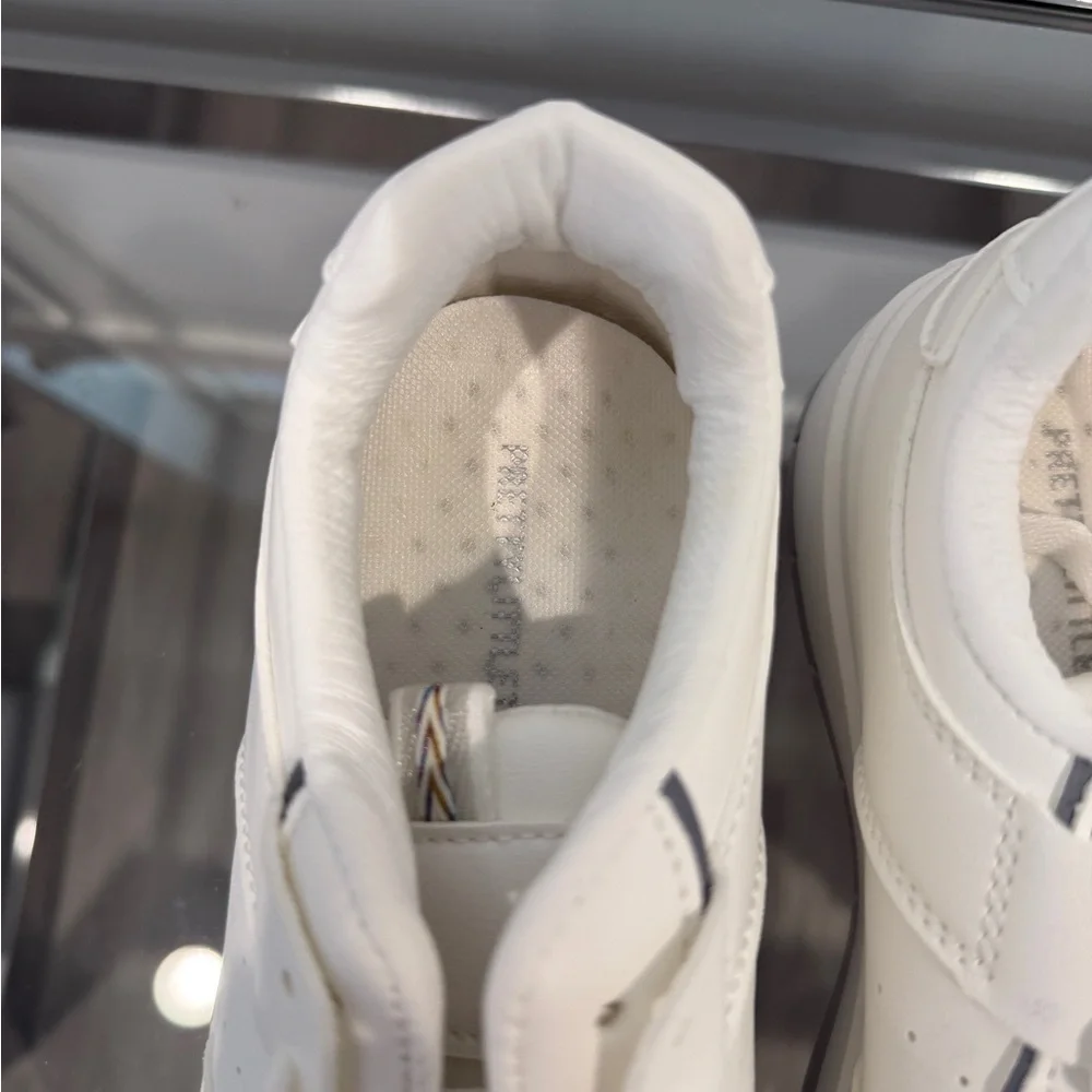 Pretty Little Thing White Contrast Sole Chunky Platform Trainers NEW (sz 7)